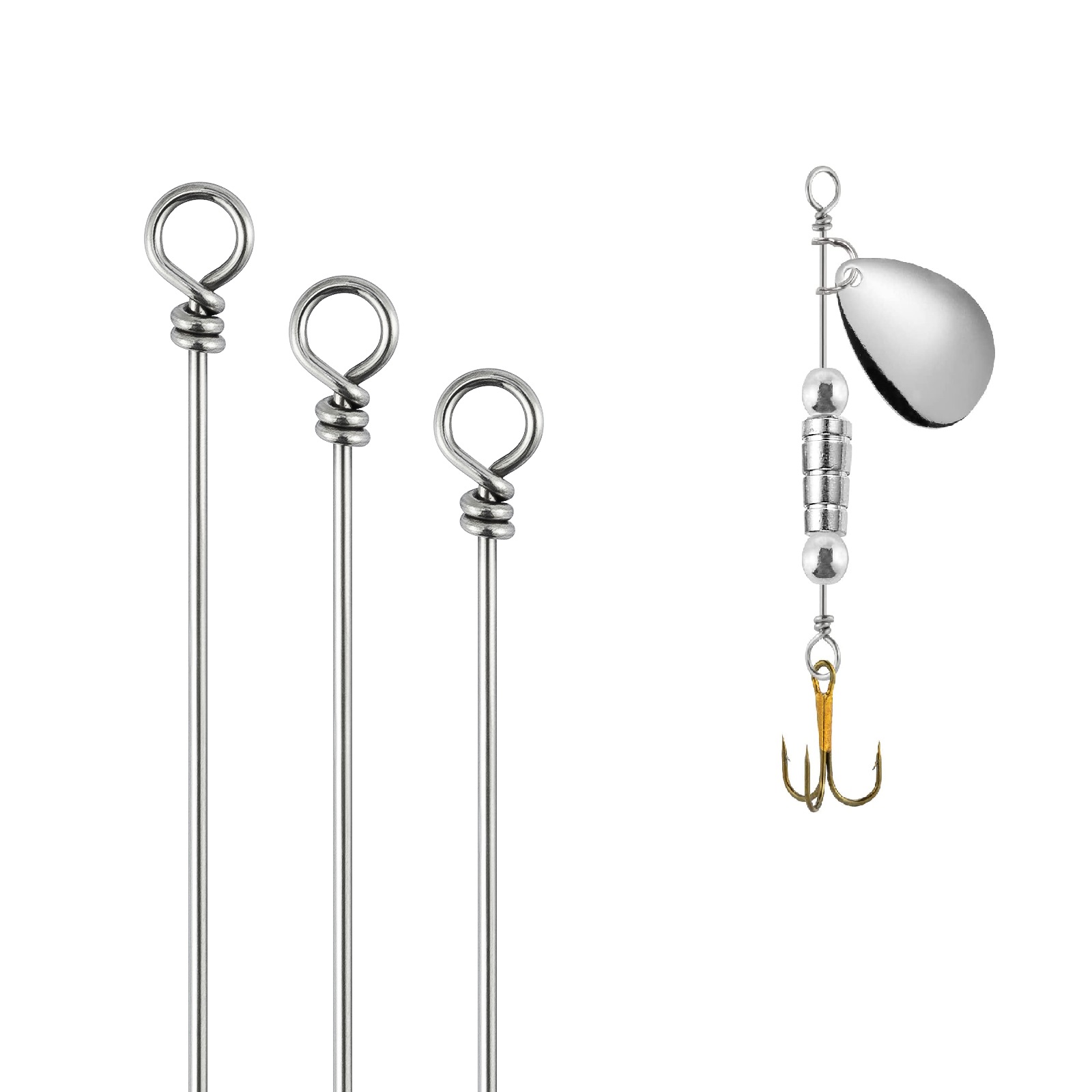 Trout Fishing Lure - 30/100 pçs tokyo rig spinner isca