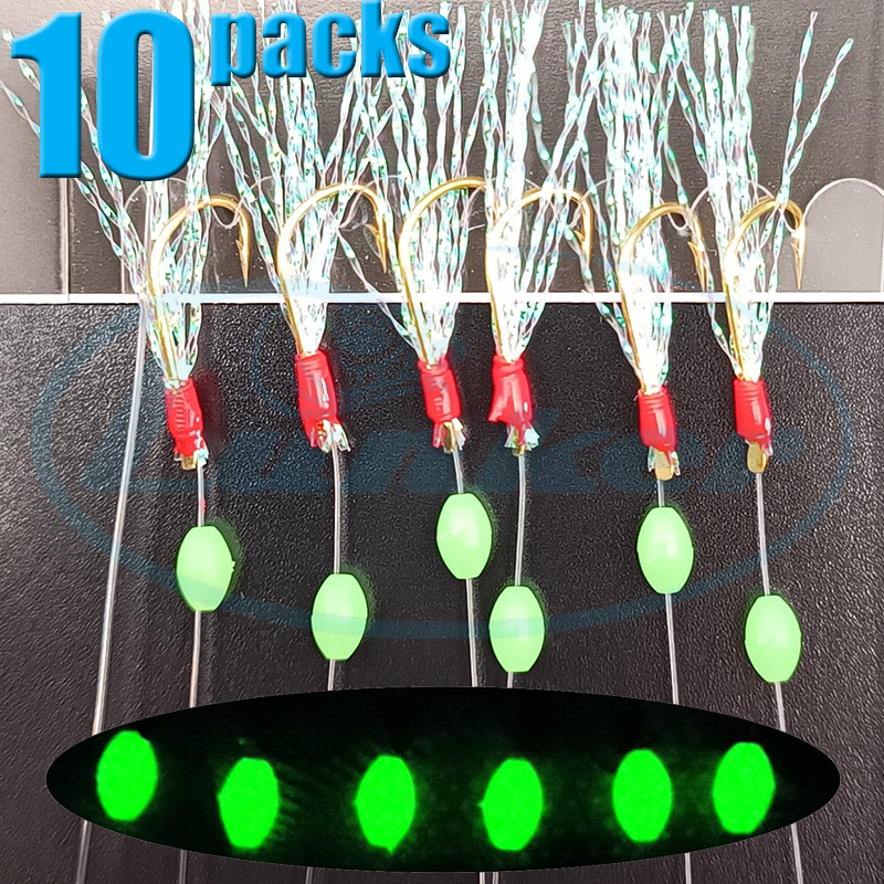 Saltwater Fishing Hook - Lunker sabiki plataformas 10 pacotes de