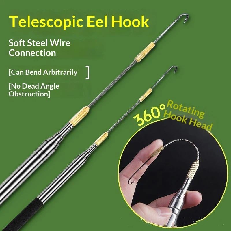 Saltwater Fishing Hook - Gancho de Pesca Telescópico para Enguias