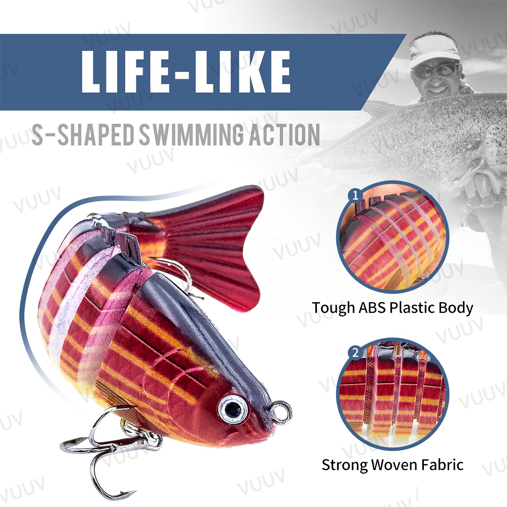 10 Iscas Articuladas Multi-Seg - Trout Fishing Lure avaliação e preço