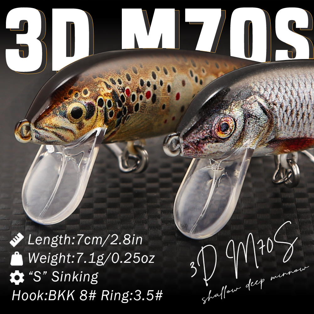 Iscas de Pesca B&U Sinking Min - Trout Fishing Lure avaliação e preço