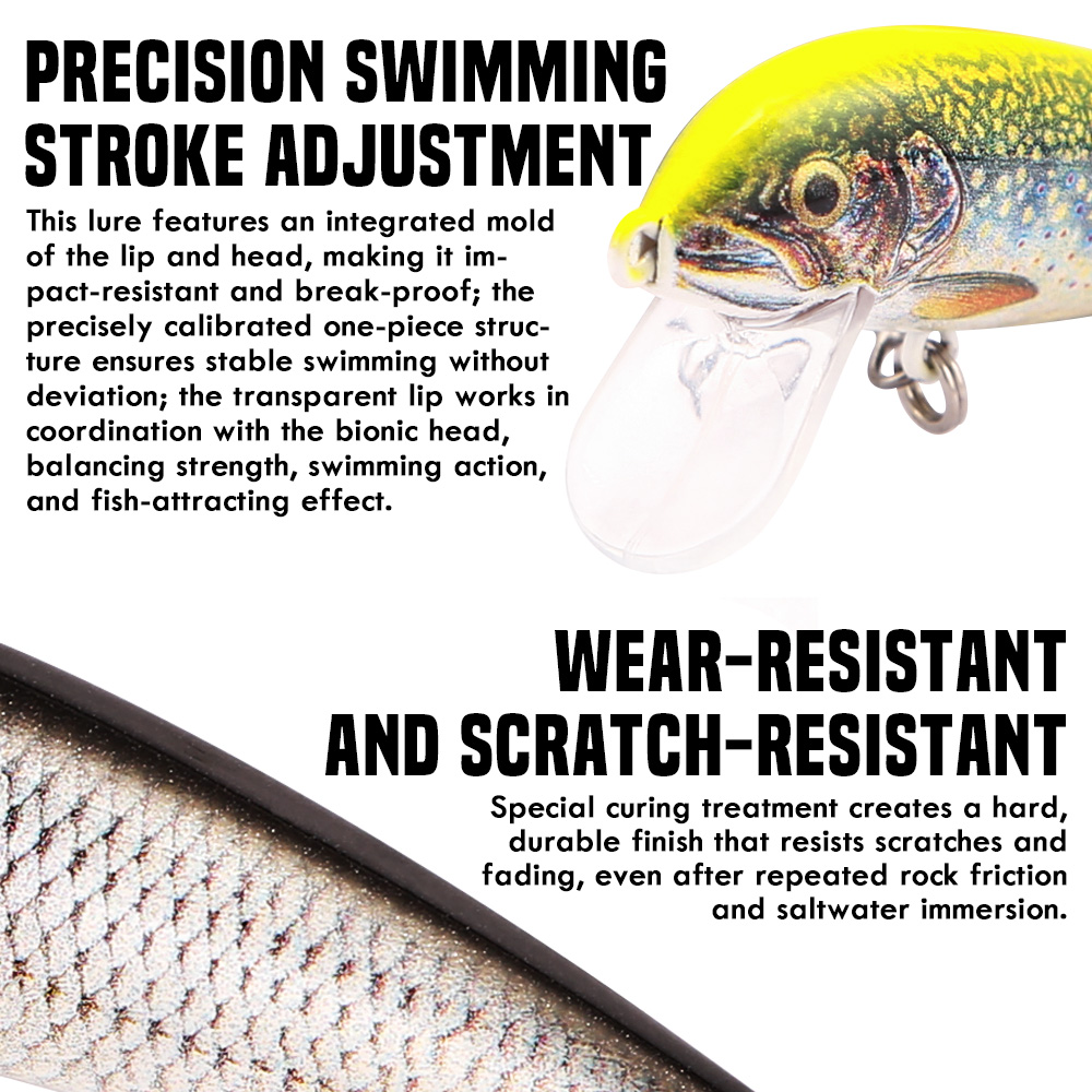 Iscas de Pesca B&U Sinking Min - Trout Fishing Lure avaliação e preço