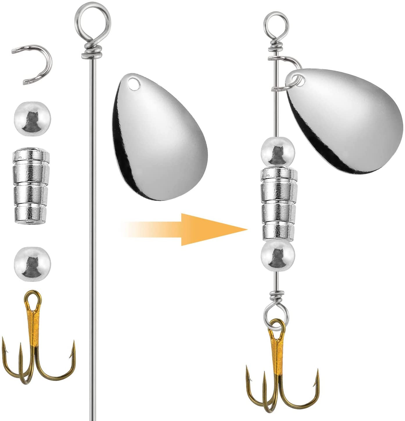 30/100 pçs tokyo rig spinner i - Trout Fishing Lure avaliação e preço