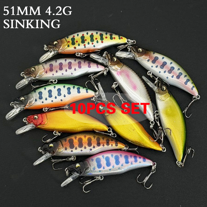 Conjunto de 10 Iscas Artificia - Fishing Equipment In Japanese avaliação e preço