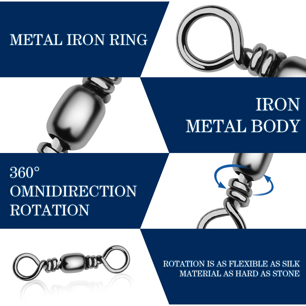100 pçs conector giratório de  - Saltwater Fishing Hook avaliação e preço