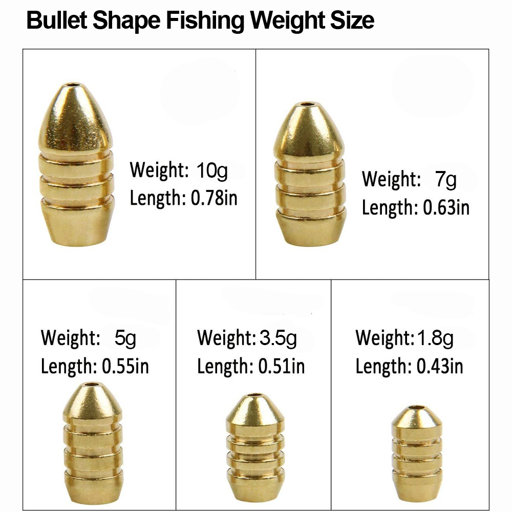 10 pçs peso de pesca de bronze - Trout Fishing Lure avaliação e preço