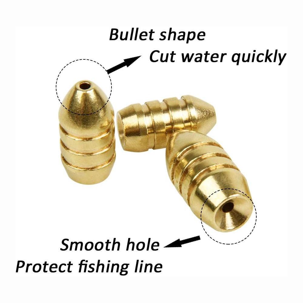 10 pçs peso de pesca de bronze - Trout Fishing Lure avaliação e preço