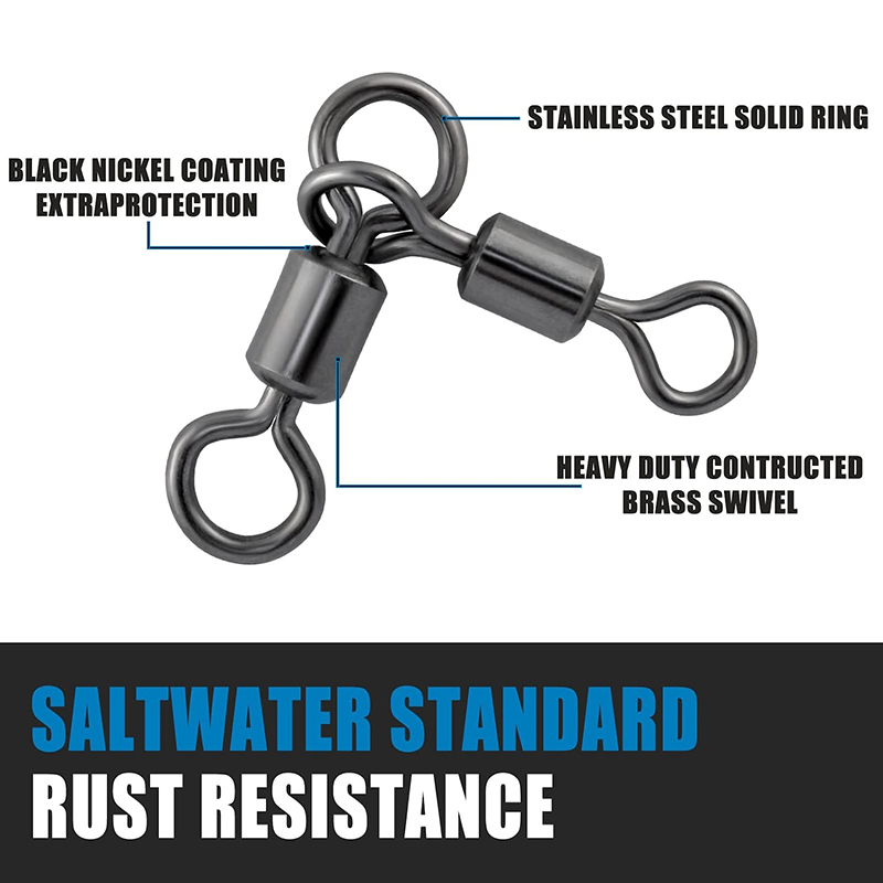 Pro beros 50 peças 3 vias gira - Saltwater Fishing Hook avaliação e preço
