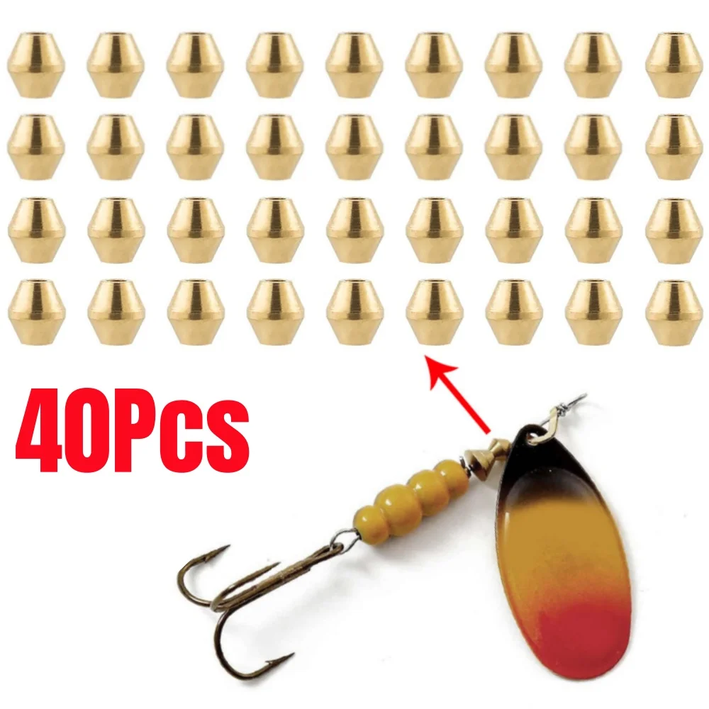 40 pçs diy isca de bronze grân - Trout Fishing Lure avaliação e preço