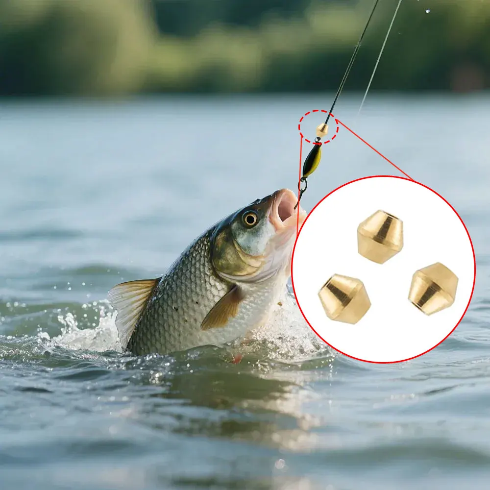 40 pçs diy isca de bronze grân - Trout Fishing Lure avaliação e preço