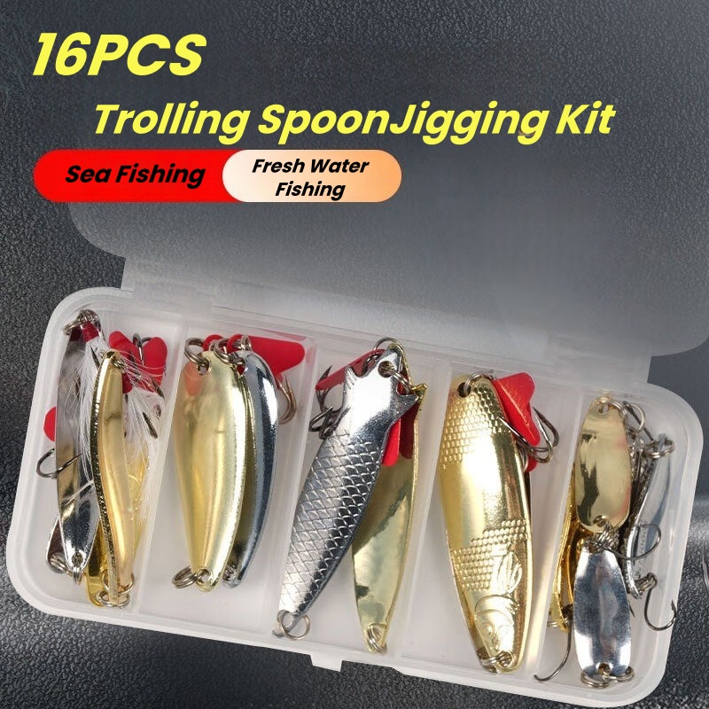 Kit de Iscas de Pesca com 16 P - Trout Fishing Lure avaliação e preço