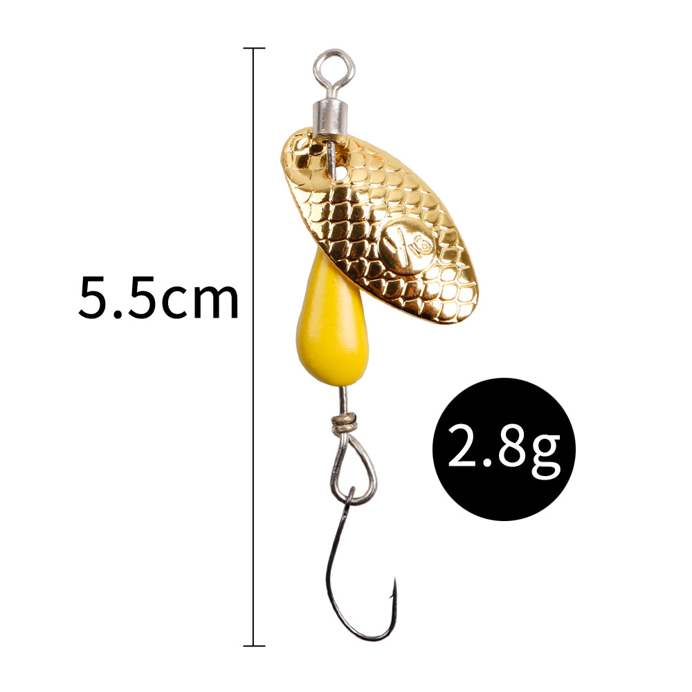 2 pçs colher giratória isca de - Trout Fishing Lure avaliação e preço