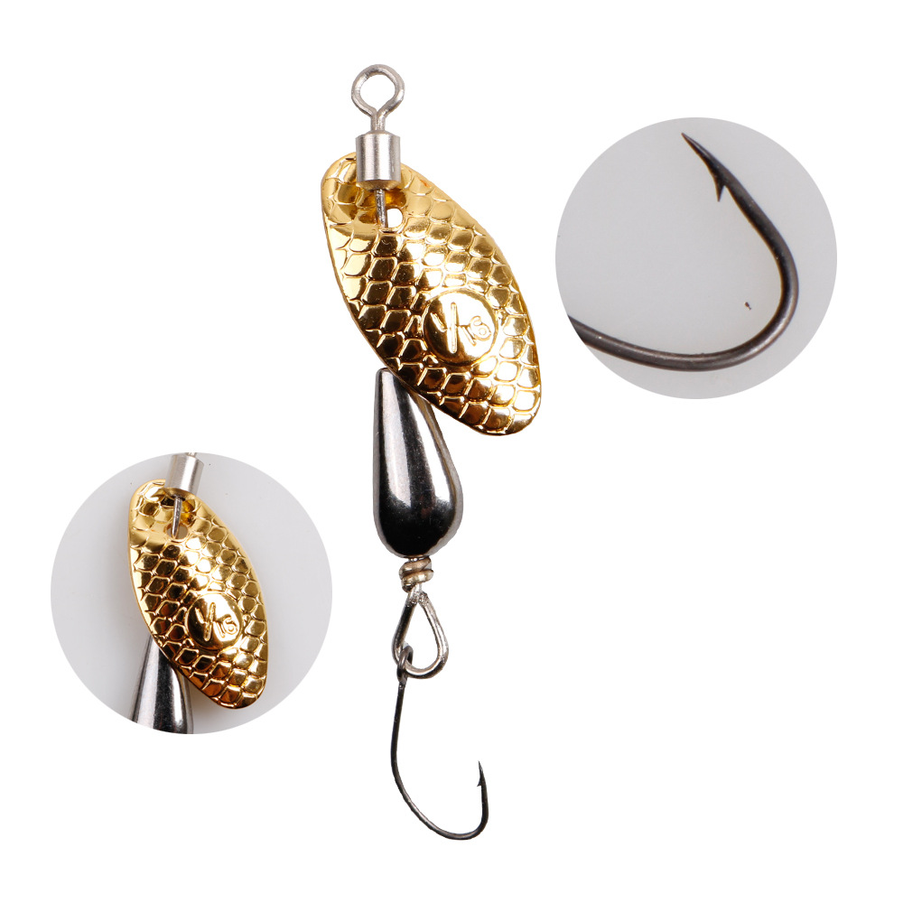 2 pçs colher giratória isca de - Trout Fishing Lure avaliação e preço