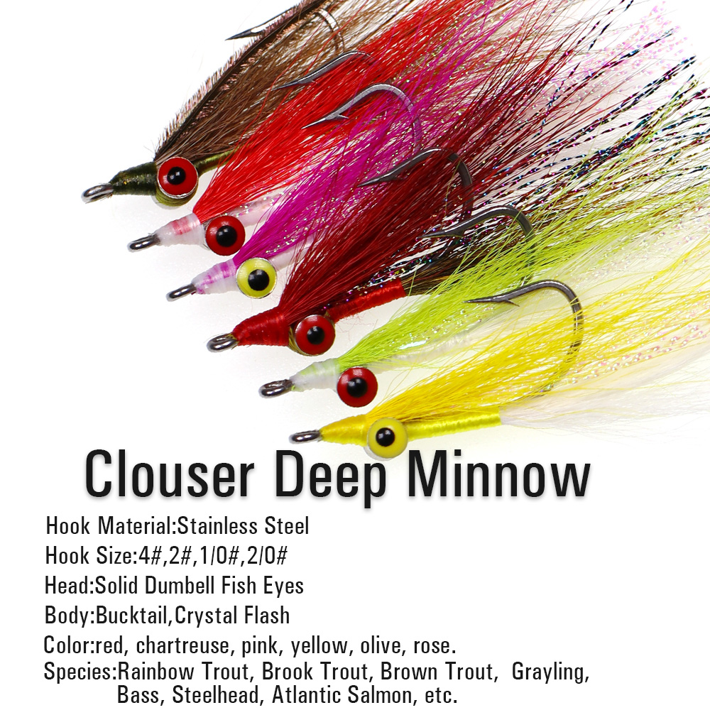 Wifreo 3 pçs/6 pçs bucktail cl - Trout Fishing Lure avaliação e preço