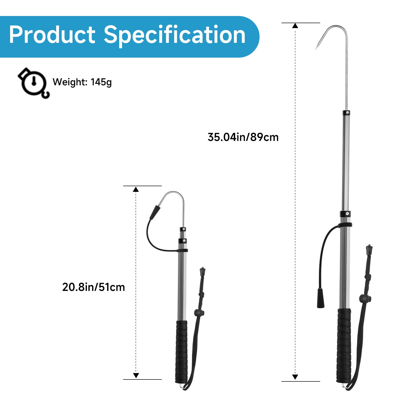 SANLIKE 90cm Gancho de pesca t - Saltwater Fishing Hook avaliação e preço